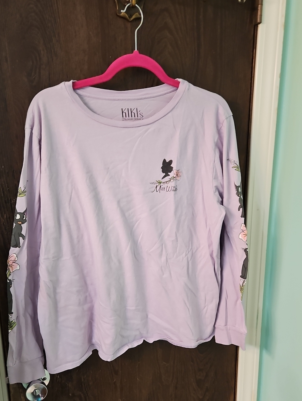 Her Universe Lavender Tee with Black Kiki's Print